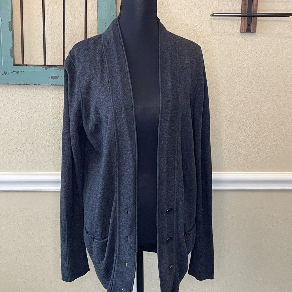 LOFT Dark Gray Knit Sweater